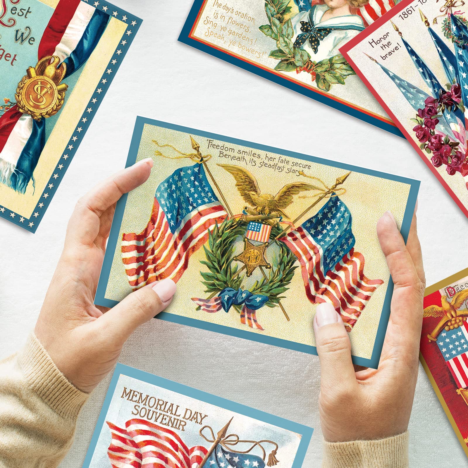 Amazon.com : AnyDesign 33 Packs Vintage Patriotic Greeting Cards